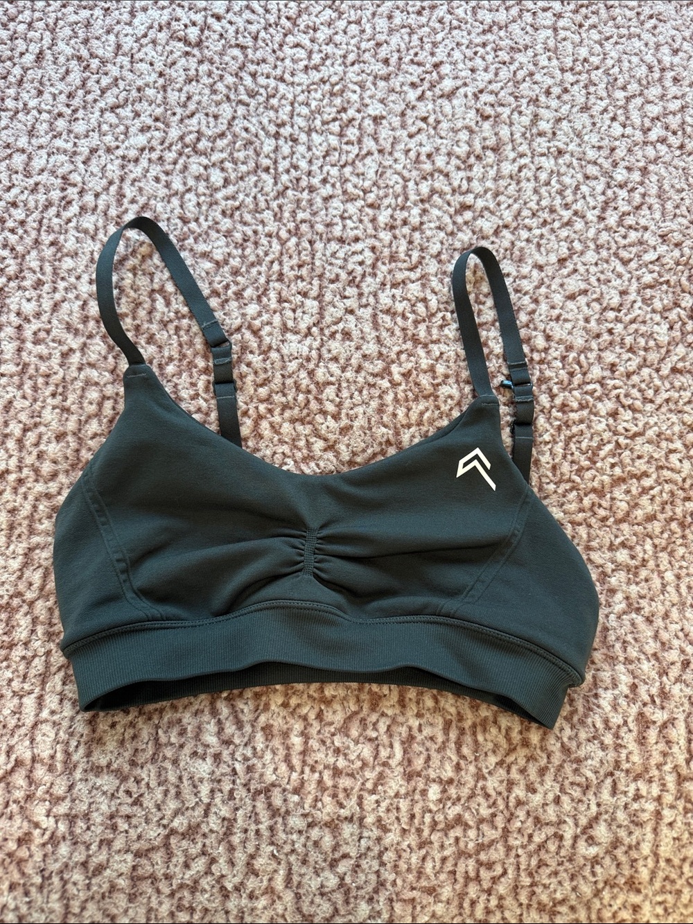 Oner Active Black Ruched Sports Bralette
